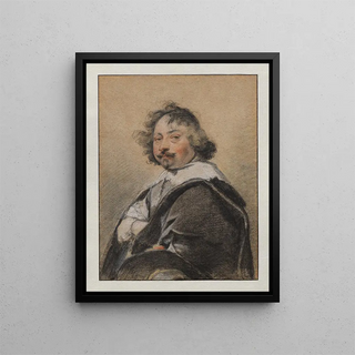 Simon Vouet - Portrait of a man in profile turned to the left.webp