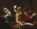 Saint Jerome and the Angel - Simon Vouet — artwork view