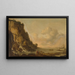 Rocky Coast Painting - Simon de Vlieger — framed artwork on a wall