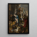 Adoración de los Reyes Magos - Simon de Vos — cuadro enmarcado en la pared