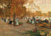 Escena de mercado frente a la ciudadela en El Cairo - Sir Alfred East — vista de la obra