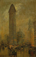 El Flatiron en Nueva York - Sir Alfred East — vista de la obra