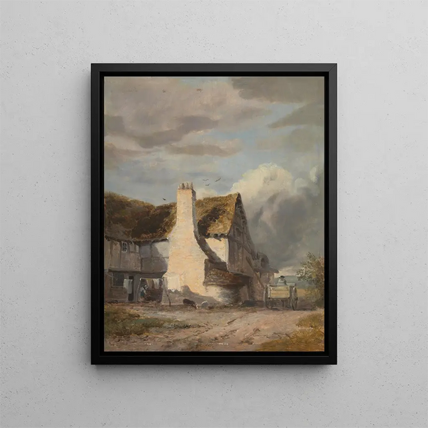 Sir Augustus Wall Callcott - Cottage by a country lane.webp