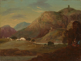Sir Charles DOyly - An encampment by a river at dusk.webp