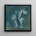 Una figura de rodillas - Sir Edward Coley Burne-Jones — cuadro enmarcado en la pared