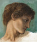 Cabeza de un joven - Sir Edward Coley Burne-Jones — vista de la obra