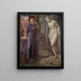 Pygmalion y la imagen, La mano se abstiene - Sir Edward Coley Burne - Jones — cuadro enmarcado en la pared