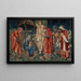 L'Adoración de los Reyes Magos - Sir Edward Coley Burne-Jones — cuadro enmarcado en la pared