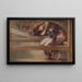 La Serie de la Rosa Eglantine Estudio para La Corte del Jardín - Sir Edward Coley Burne-Jones — cuadro enmarcado en la pared