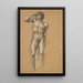 L'Appel de Persée - Sir Edward Coley Burne-Jones — framed artwork on a wall