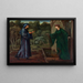 El peregrino en la puerta de la ociosidad - Sir Edward Coley Burne-Jones — cuadro enmarcado en la pared