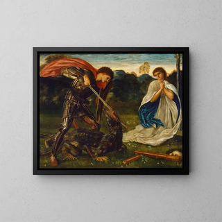 Sir Edward Coley BurneJones - The fight St George kills the dragon VI.webp