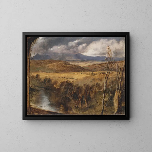 Un paisaje de las Highlands - Sir Edwin Henry Landseer — cuadro enmarcado en la pared
