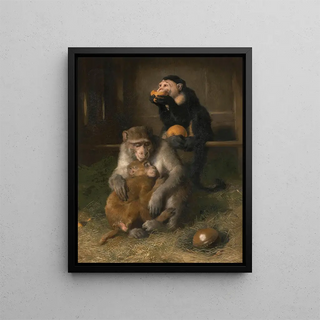Sir Edwin Henry Landseer - Doctors Visit To Poor Relations At The Zoological Gardens.webp