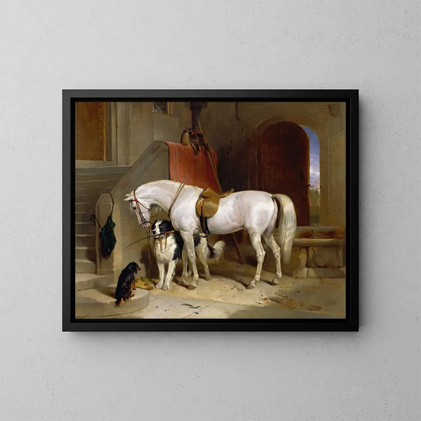 Los favoritos de S.A.R. el Príncipe George de Cambridge - Sir Edwin Henry Landseer — cuadro enmarcado en la pared
