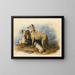 Perros de las Tierras Altas - Sir Edwin Henry Landseer — cuadro enmarcado en la pared