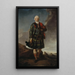 Sir Alexander Macdonald Sir Alasdair MacDhmhnaill Shlite 1744-1795 9e Baronet de Sleat y 1er Barón Macdonald de Slate - Sir George Chalmers — cuadro enmarcado en la pared