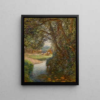 Sir George Clausen - Haymakers by the stream.webp