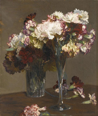 Sir George Clausen - Still Life of Carnations.webp