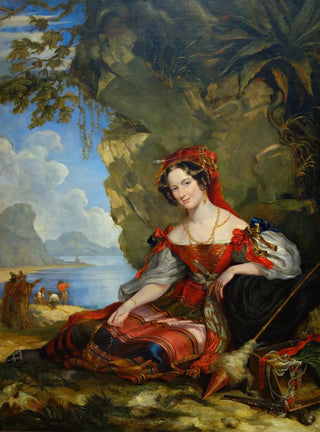 Sir George Hayter - Portrait Of Lady Caroline Montagu In Byronic Costume.webp