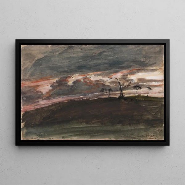 Sir George Hayter - Stormy Sunset Legh Park Wiltshire.webp