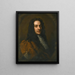 Retrato de Nicola Matteis C1640–1714 - Sir Godfrey Kneller — cuadro enmarcado en la pared