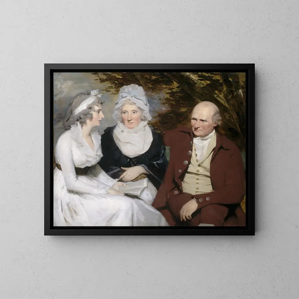 Betty Johnstone y Mademoiselle Wedderburn - Sir Henry Raeburn — cuadro enmarcado en la pared