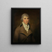 Retrato de James Hepburn - Sir Henry Raeburn — cuadro enmarcado en la pared