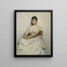 Mademoiselle Katherine Grant La Dame en blanc - Sir Hubert von Herkomer — framed artwork on a wall