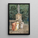Hide and seek in an English castle park - Sir Hubert von Herkomer — framed artwork on a wall
