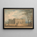 Hyde Hall Hertfordshire Perspective View - Sir Jeffry Wyatville — framed artwork on a wall