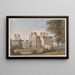Lilleshall Shropshire Vista de la entrada norte y de la fachada oeste - Sir Jeffry Wyatville — cuadro enmarcado en la pared