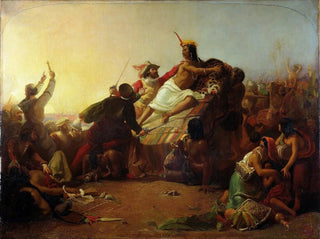 Sir John Everett Millais - Pizarro Seizing the Inca of Peru.webp