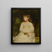 Portrait of Miss Scott, daughter of the late Thomas Alexander Scott of Philadelphia - Sir John Everett Millais — framed artwork on a wall