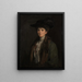 Una dama en marrón que se piensa que es Margaret Edith Bannatyne Cobb - Sir John Lavery — cuadro enmarcado en la pared