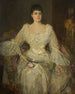 Una dama en blanco Un retrato de Lady Lyle - Sir John Lavery — vista de la obra