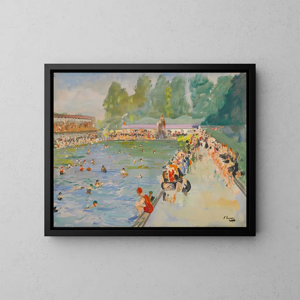 Baños de Chiswick - Sir John Lavery — cuadro enmarcado en la pared