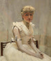 Retrato de una joven mujer - Sir John Lavery — vista de la obra