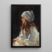 Portrait of the artist Alice's daughter - Sir John Lavery — framed artwork on a wall