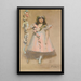 La niña coronada de guirnaldas 1896 - Sir John Lavery — cuadro enmarcado en la pared