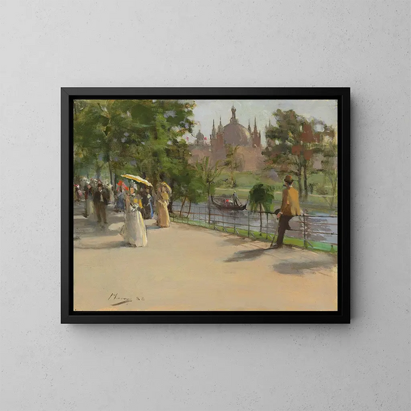 L'Exposition internationale de Glasgow - Sir John Lavery — cuadro enmarcado en la pared