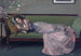 El Sofá verde - Sir John Lavery — vista de la obra