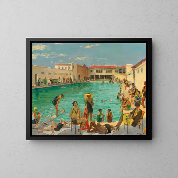 Winter in Florida - Sir John Lavery — framed artwork on a wall