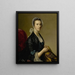 Retrato de la Sra Jubb - Sir Joshua Reynolds — cuadro enmarcado en la pared