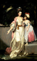 Retrato de la Sra. Jelf Powis y de su hija - Sir Joshua Reynolds — vista de la obra