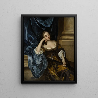 Sir Peter Lely - Portrait of Elizabeth Capel Countess of Carnarvon with a guitar.webp