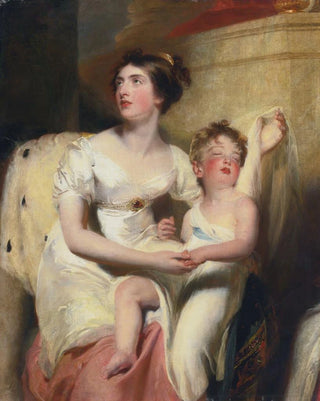 Sir Thomas Lawrence - Anne countess of Charlemont and her son James.webp