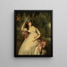 Retrato de Sally Siddons - Sir Thomas Lawrence — cuadro enmarcado en la pared