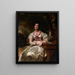 Retrato de la honorable Sra. Seymour Bathurst - Sir Thomas Lawrence — cuadro enmarcado en la pared