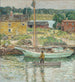 Sloop à huîtres Cos Cob - Childe Hassam — artwork view